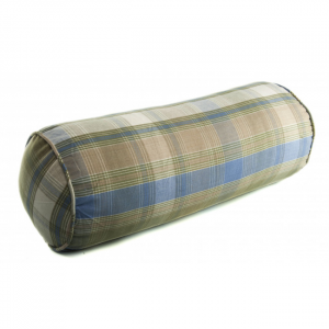 18x6" Montari Check Pattern Bolster Pillow