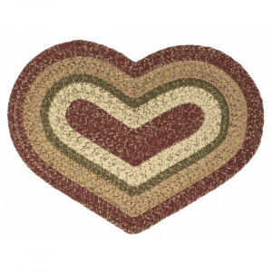 Rosemarybraided Heart Shape Mat