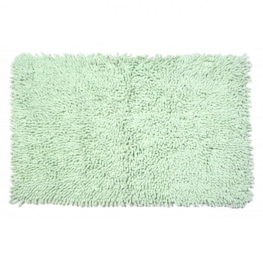 Shaggy Look Lime Green Bathmat