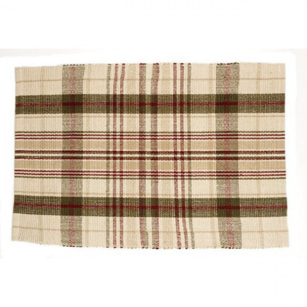 30x44" Rosemary Check Pattern Rug