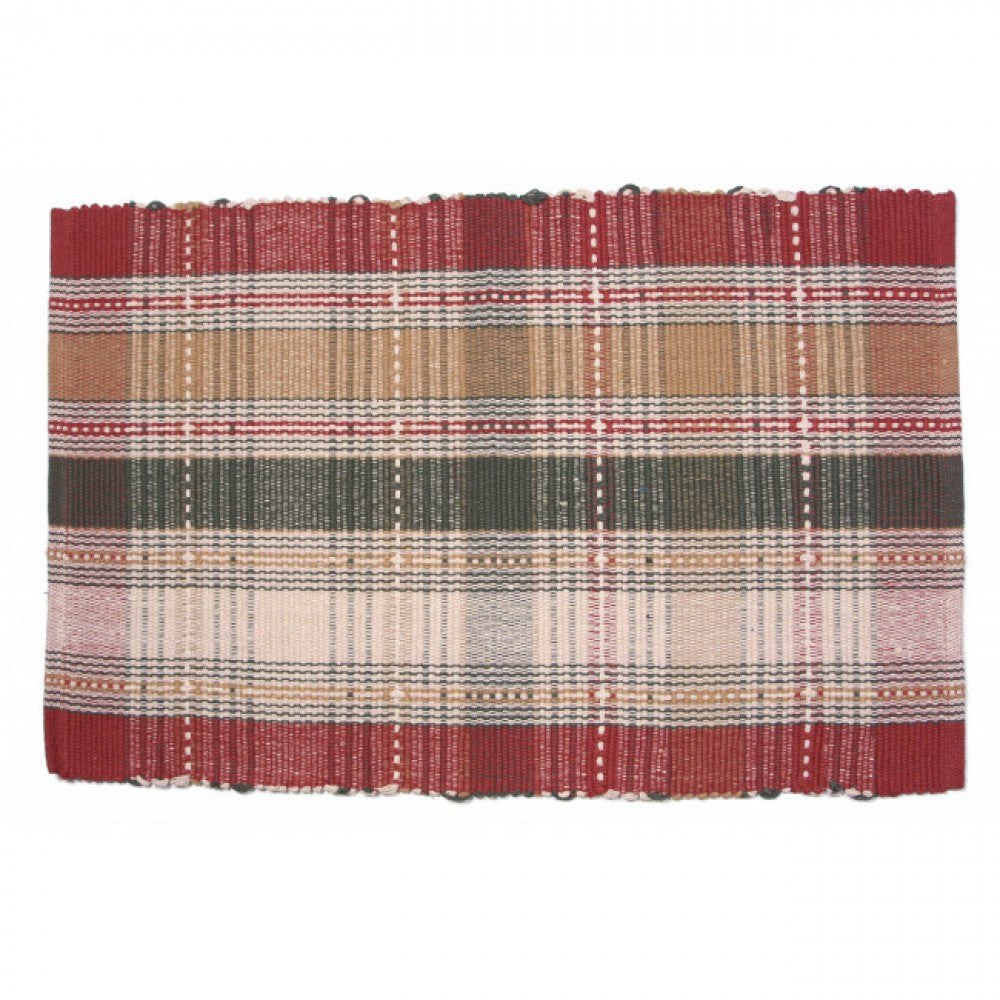 30x50oval" Cyprus Check Pattern Rug