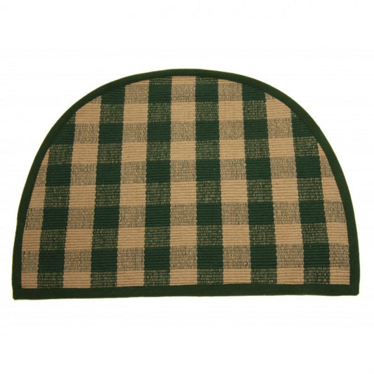 Beige & Green Check Pattern Sink Mat