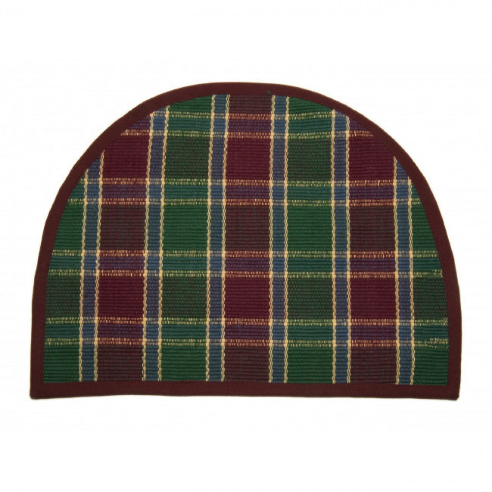 Festive Jewel Tones Check Pattern Sink Mat
