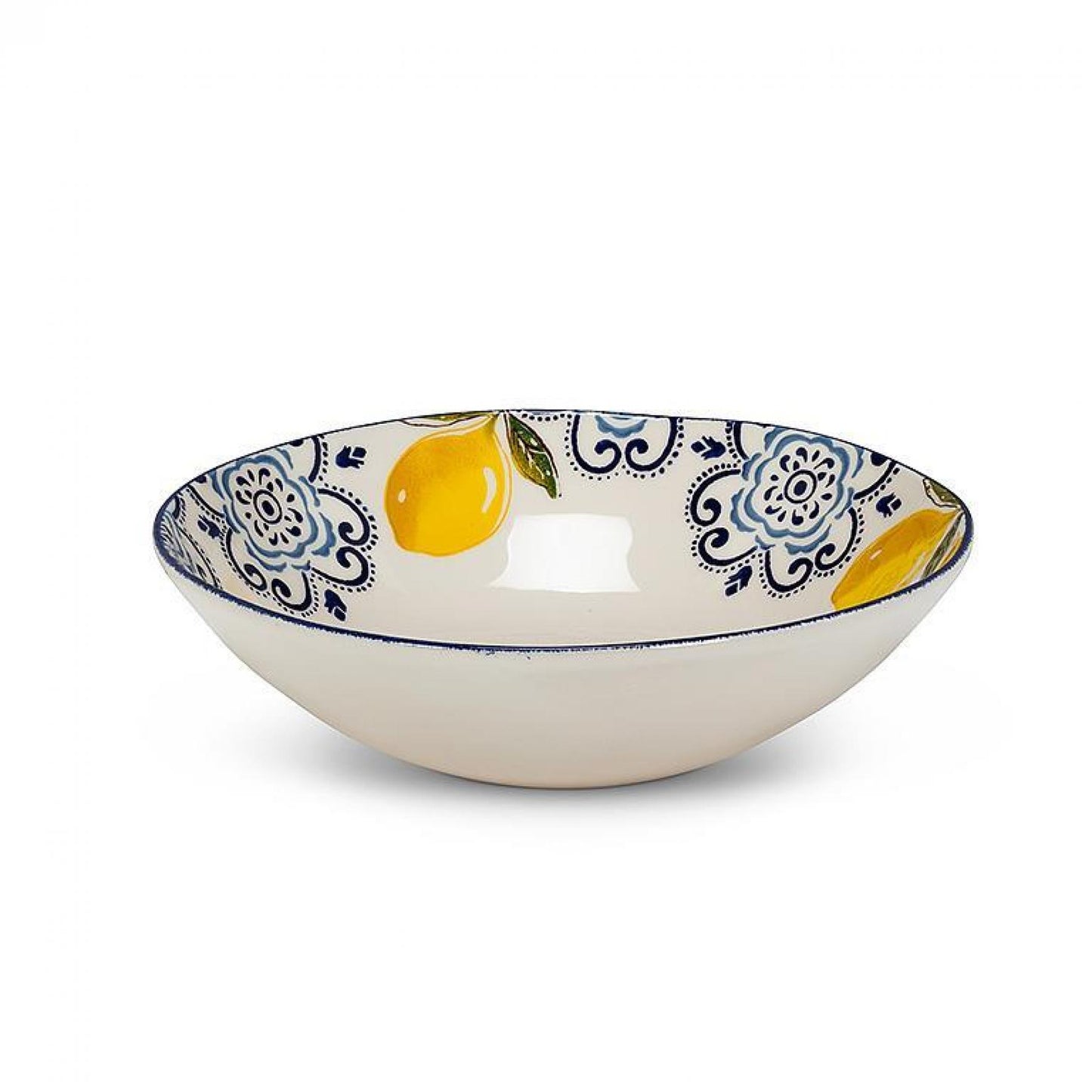 Lemon Print Deep Bowl