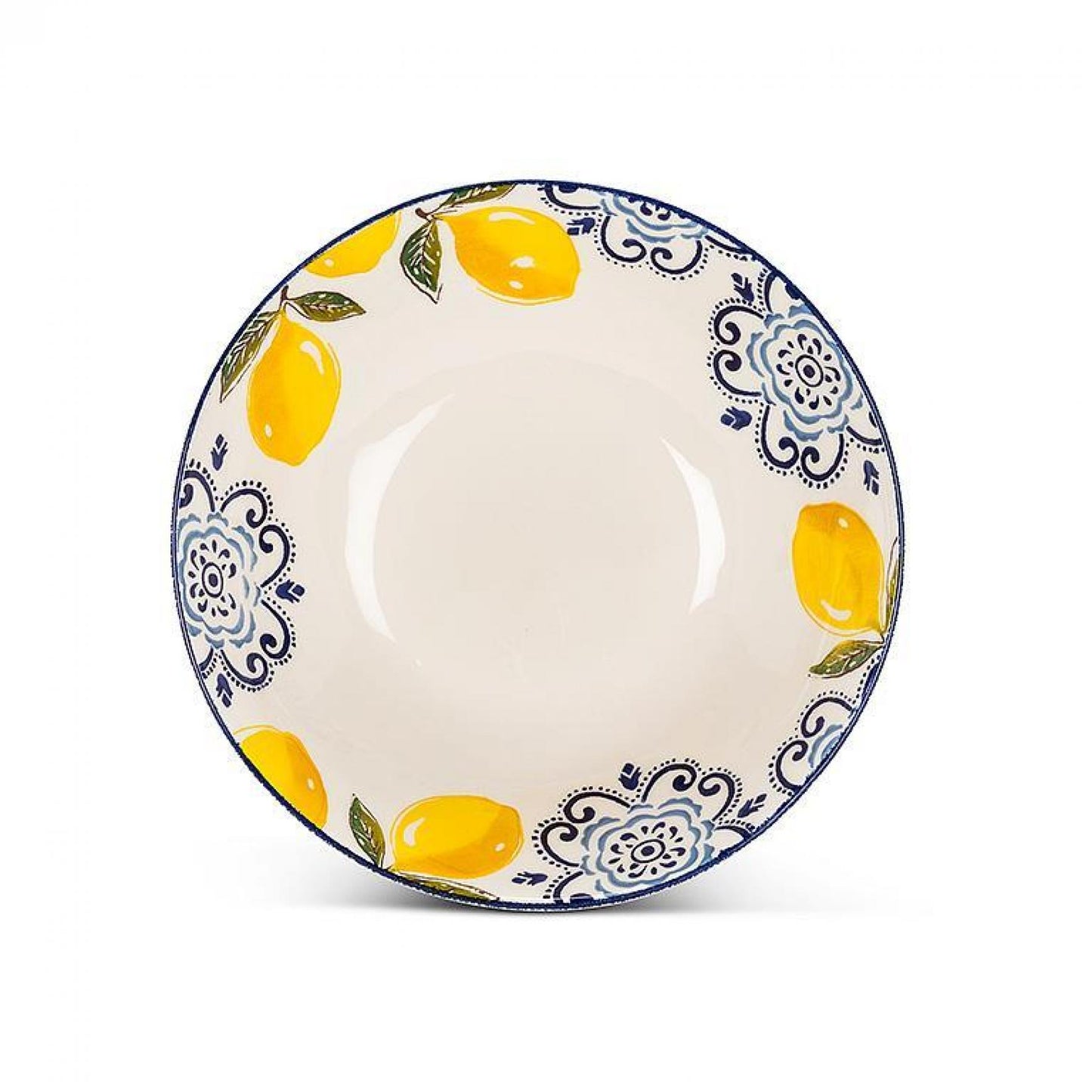 Lemon Print Deep Bowl