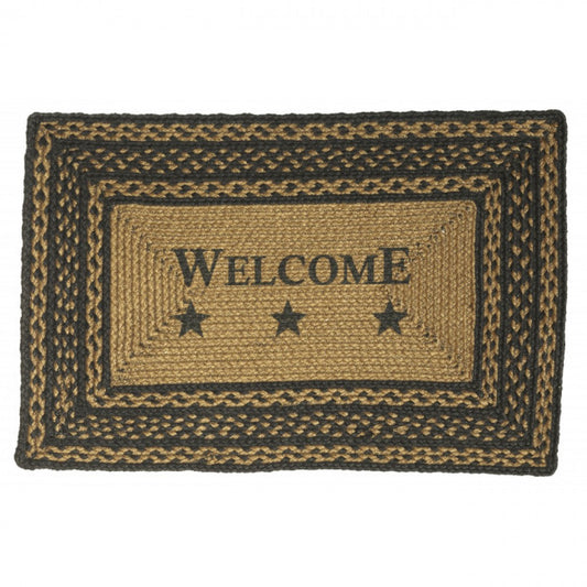 Braided Rectangular Welcome Rug