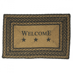 Braided Rectangular Welcome Rug