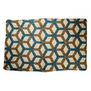 Braided With Hexagon Pattern Rectangular Rug