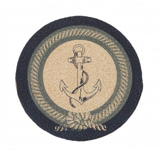Braided Anchor Rug Jb133 Round Rug
