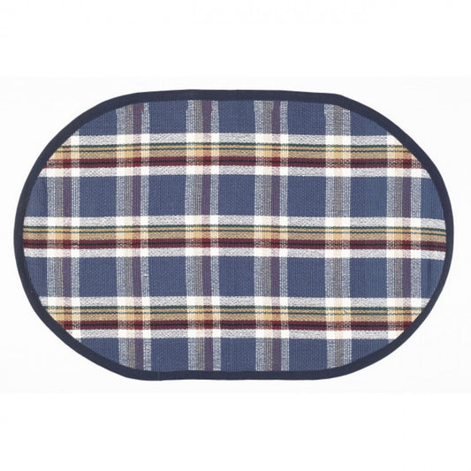 Lakewood Oval Check Pattern Rug