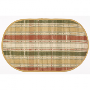 Cyprus Oval Check Pattern Rug