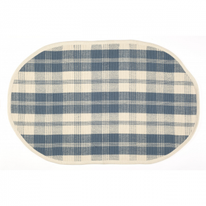 Meridian Oval Check Pattern Rug