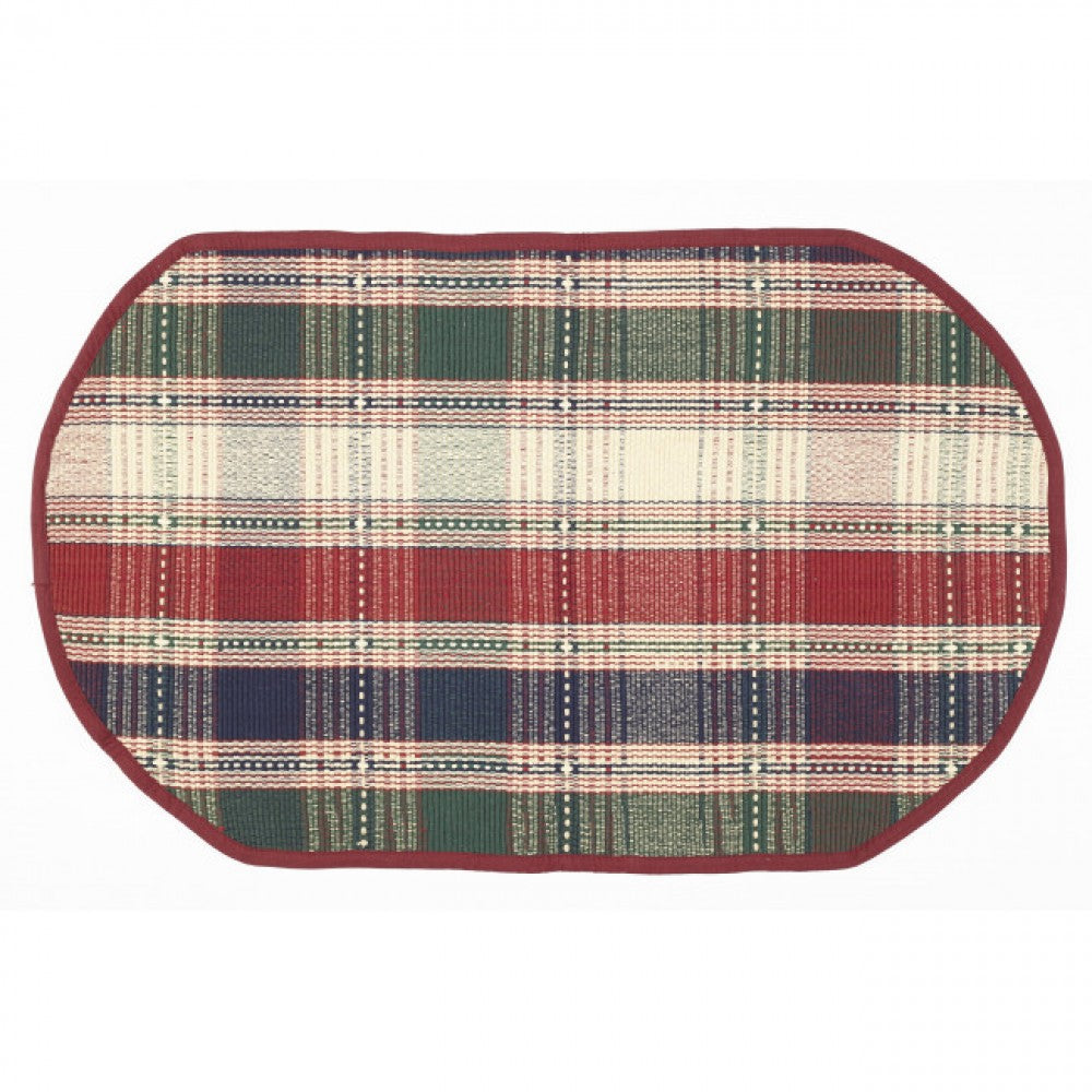 Moorpark Jewel Tones Check Pattern Rug