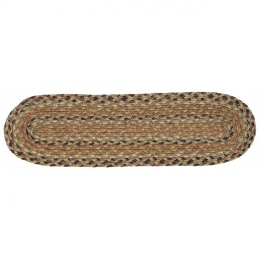 Braided Brown Oval Stair Tread