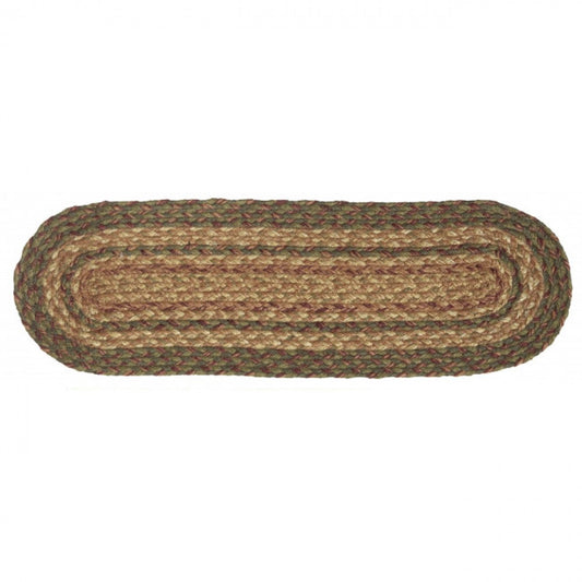 Browns & Green Braided Stair Tread