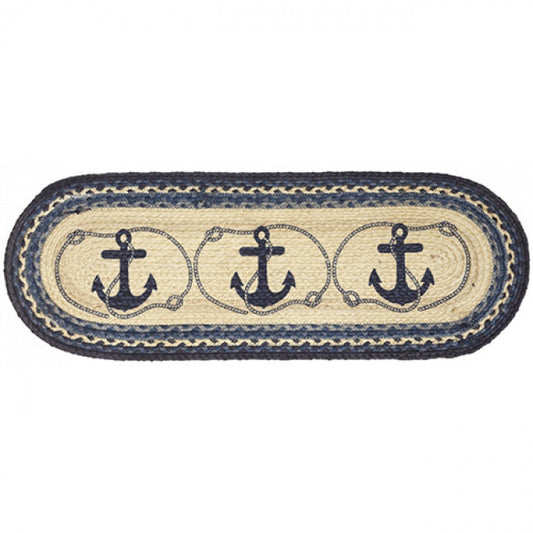 Braided With Anchor Patterns Stair Tread