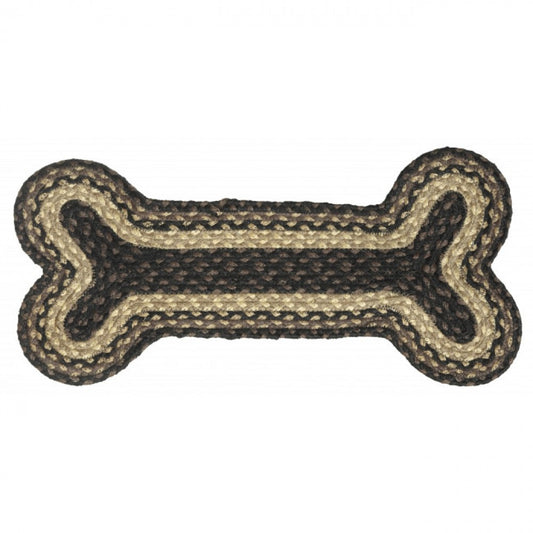 Braided Jute Dog Bone Shaped Mat