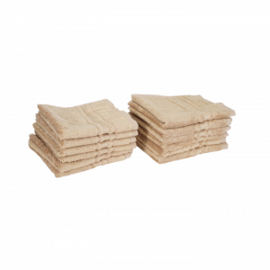 Bambo And Cotton Blend Beige Face Cloth