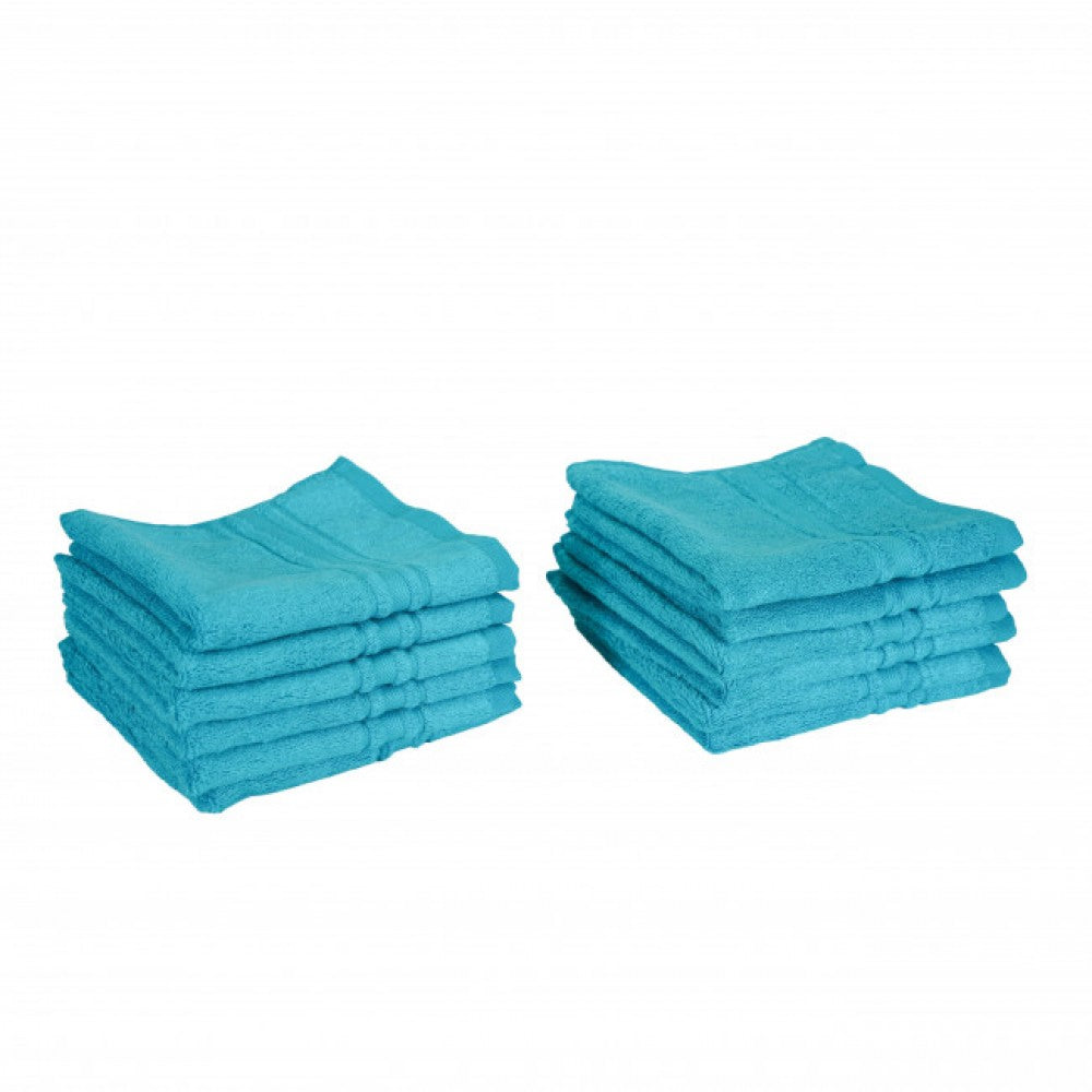 Bambo And Cotton Blend Turquoise Face Cloth