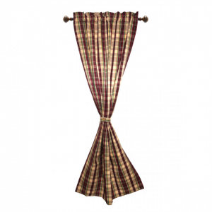 Alaska Check Pattern Rod Pocket Curtain