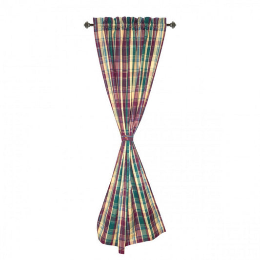 Kargil Check Pattern Rod Pocket Curtain