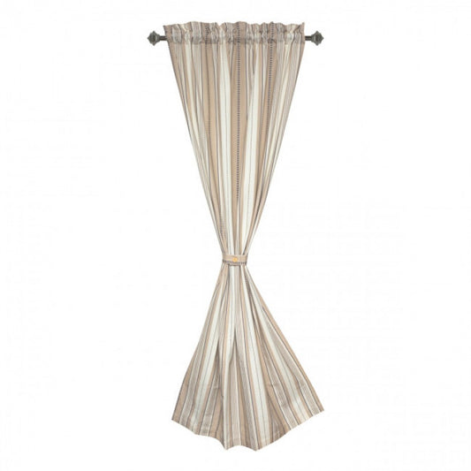 Coco Stripes Rod Pocket Curtain