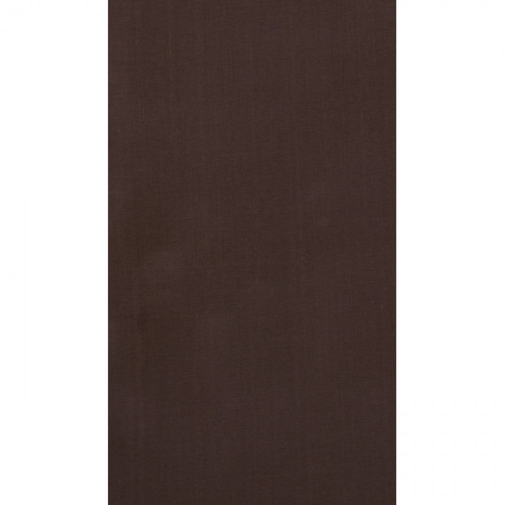 Chocolate Brown Rod Pocket Curtain