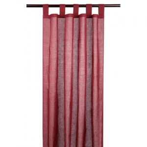 Burgundy Sheer Curtain