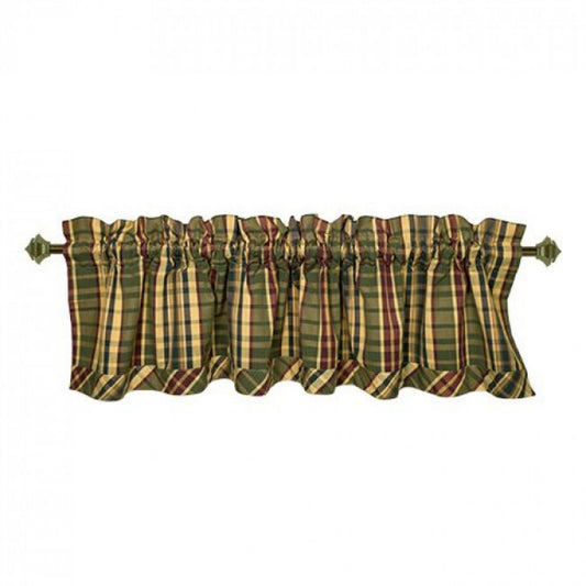 Army Check Pattern Rod Window Topper