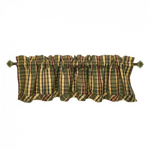 Army Check Pattern Rod Window Topper