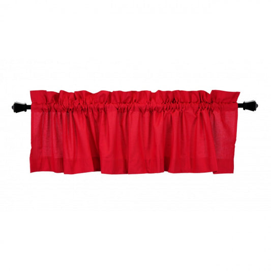 Red Rod Window Topper