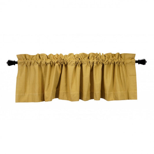 Mustard Yellow Rod Window Topper