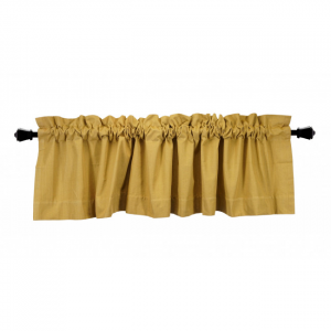 Mustard Yellow Rod Window Topper