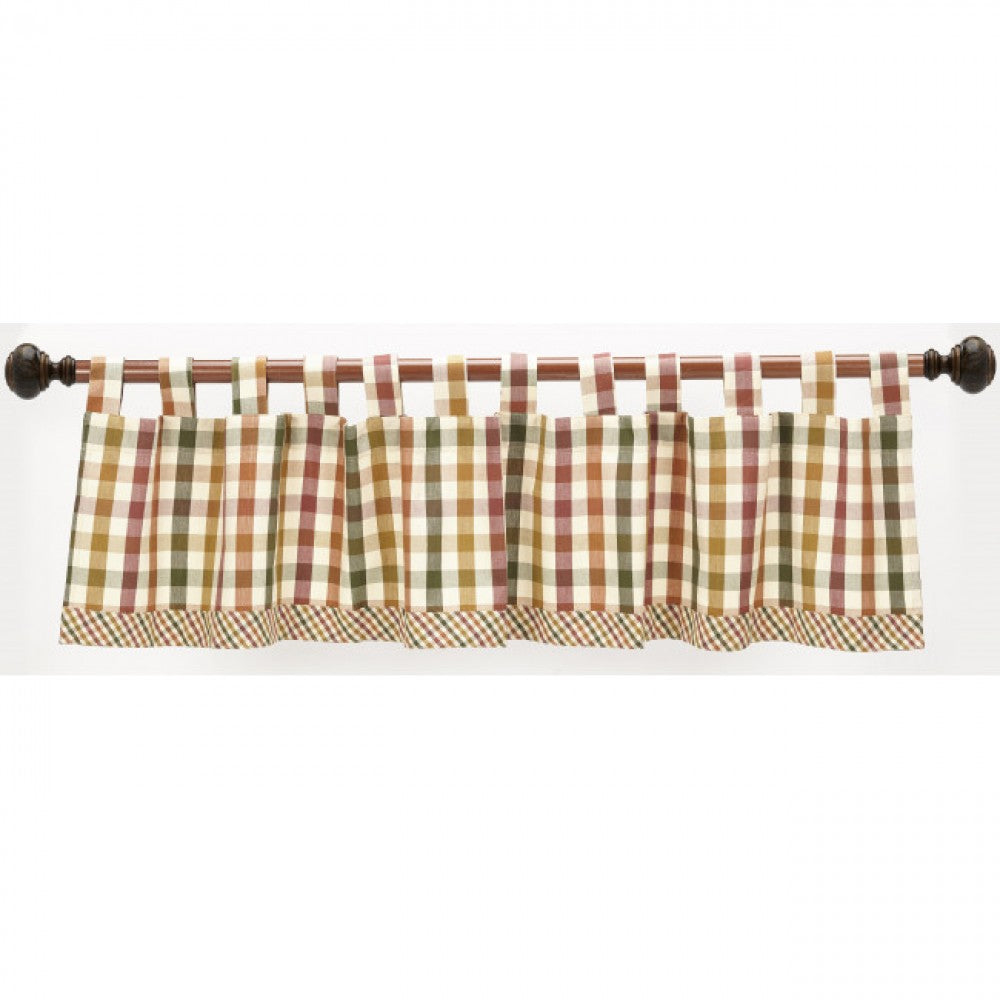 Cambridge Check Pattern Tab Window Topper