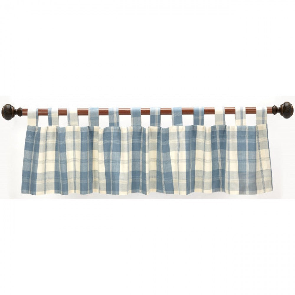 Meridian Check Pattern Tab Window Topper