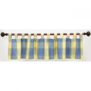 Provence Check Pattern Tab Window Topper