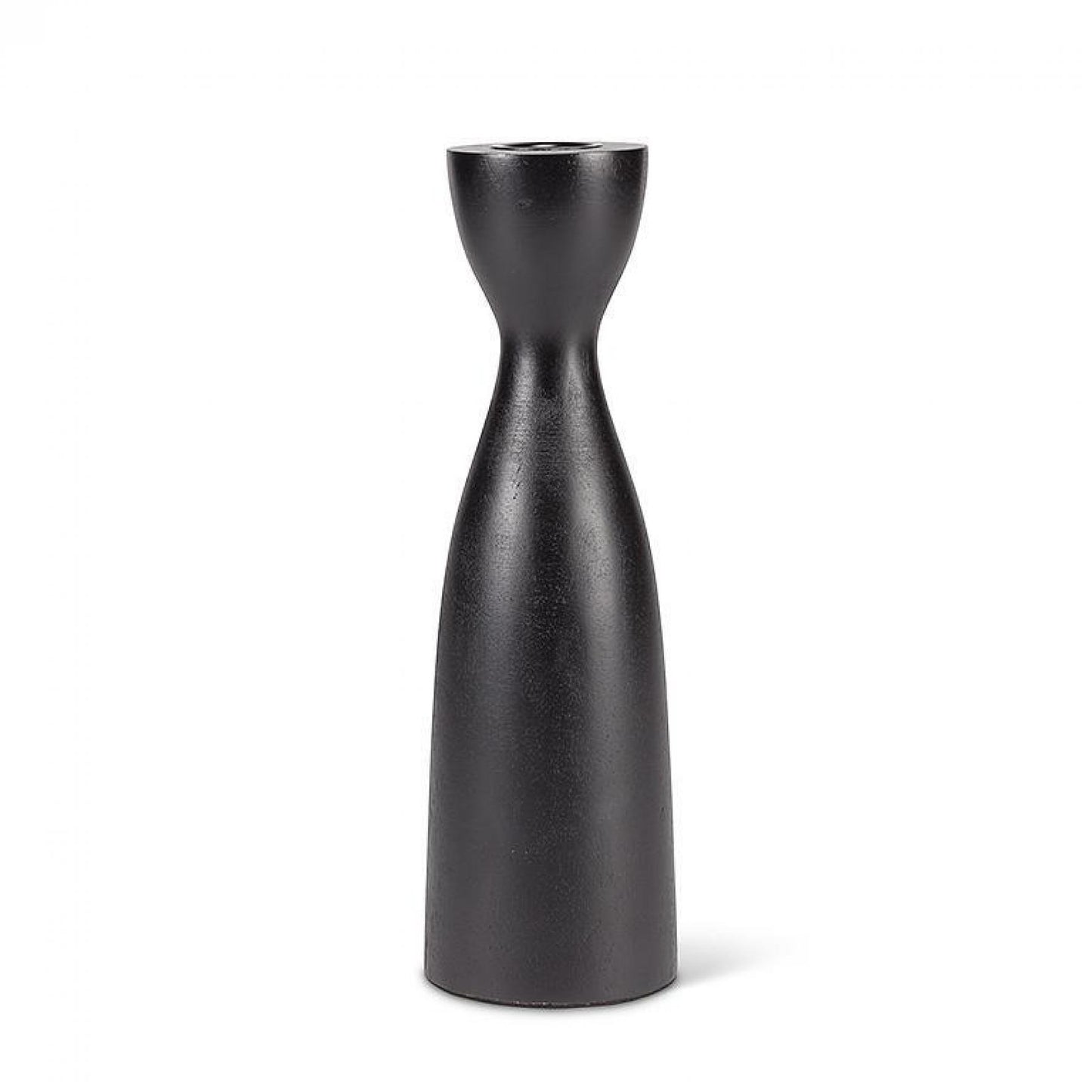 Black Curvy Taper Candle Holder