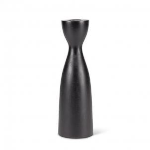 Black Curvy Taper Candle Holder