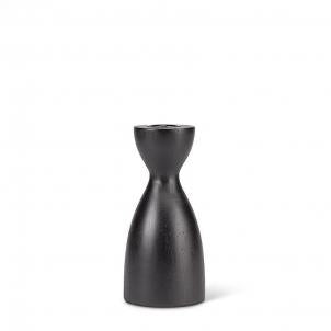 Curvy Black Taper Candle Holder