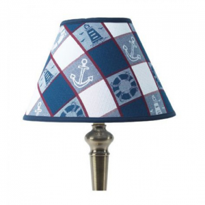 3x6x5" Nautical Theme Check Pattern Lamp Shade