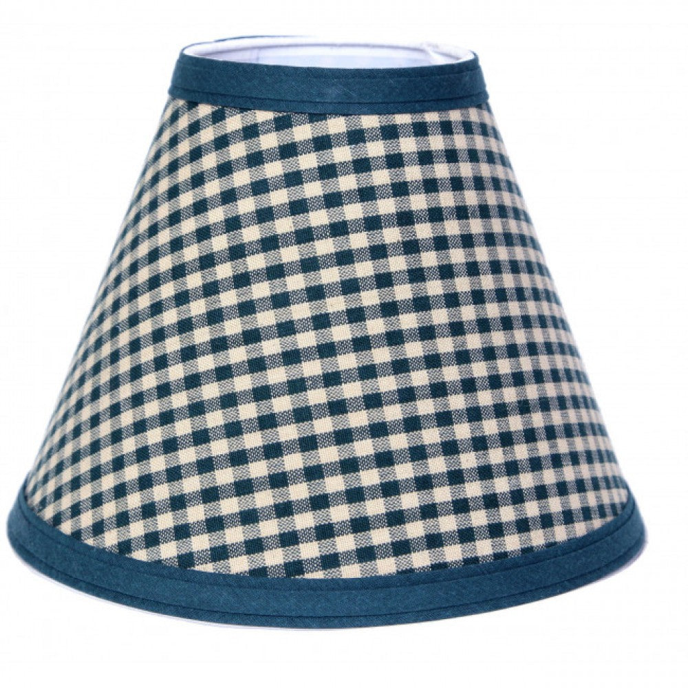 3x6x5" Green & White Checks Lamp Shade