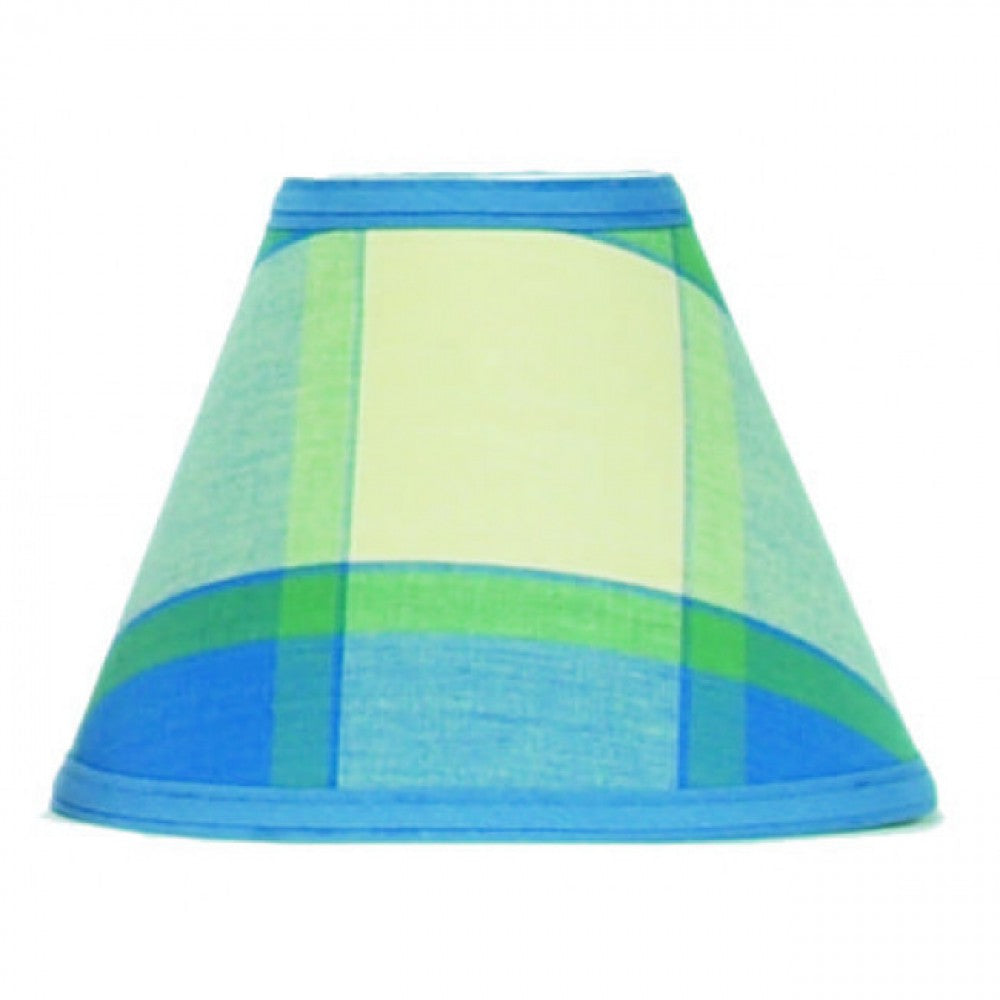 3x6x5" Provence Check Pattern Lamp Shade