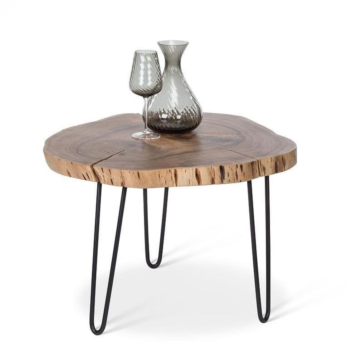 Tree Stump Top With Pin Legs Side Table