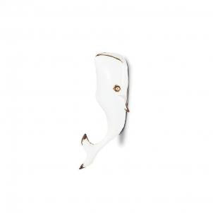 Matte White Whale Decoration
