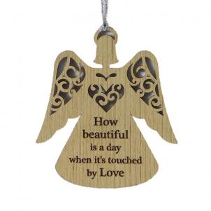 Angelic Blessing Angel With Text- Love Ornaments