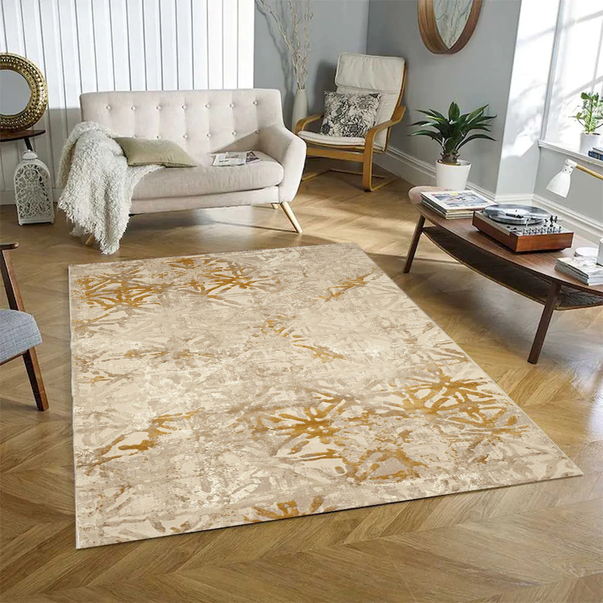 Aria Textured Polypropylene Cream Yellow <Br><H6>Ari-4684A-Scrylw</H6> Rug