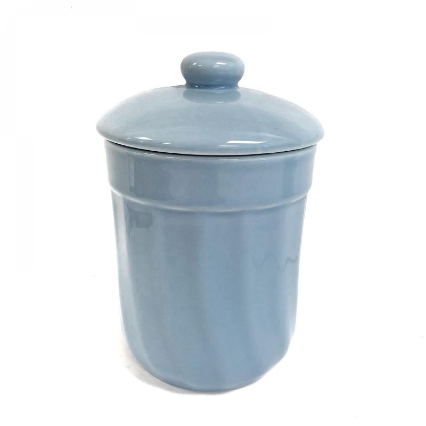 Blue Lidded Canister