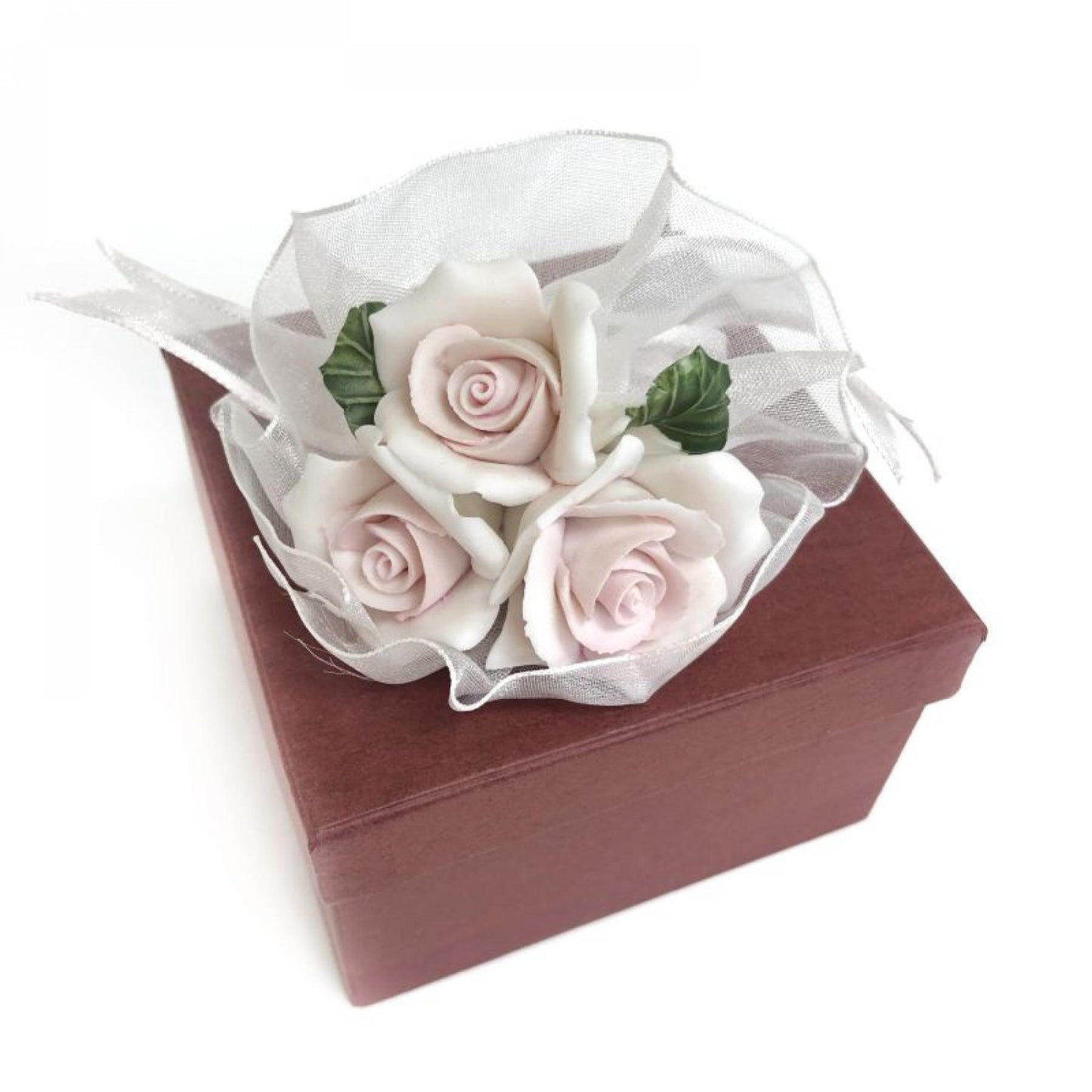 Pink Roses Figurine