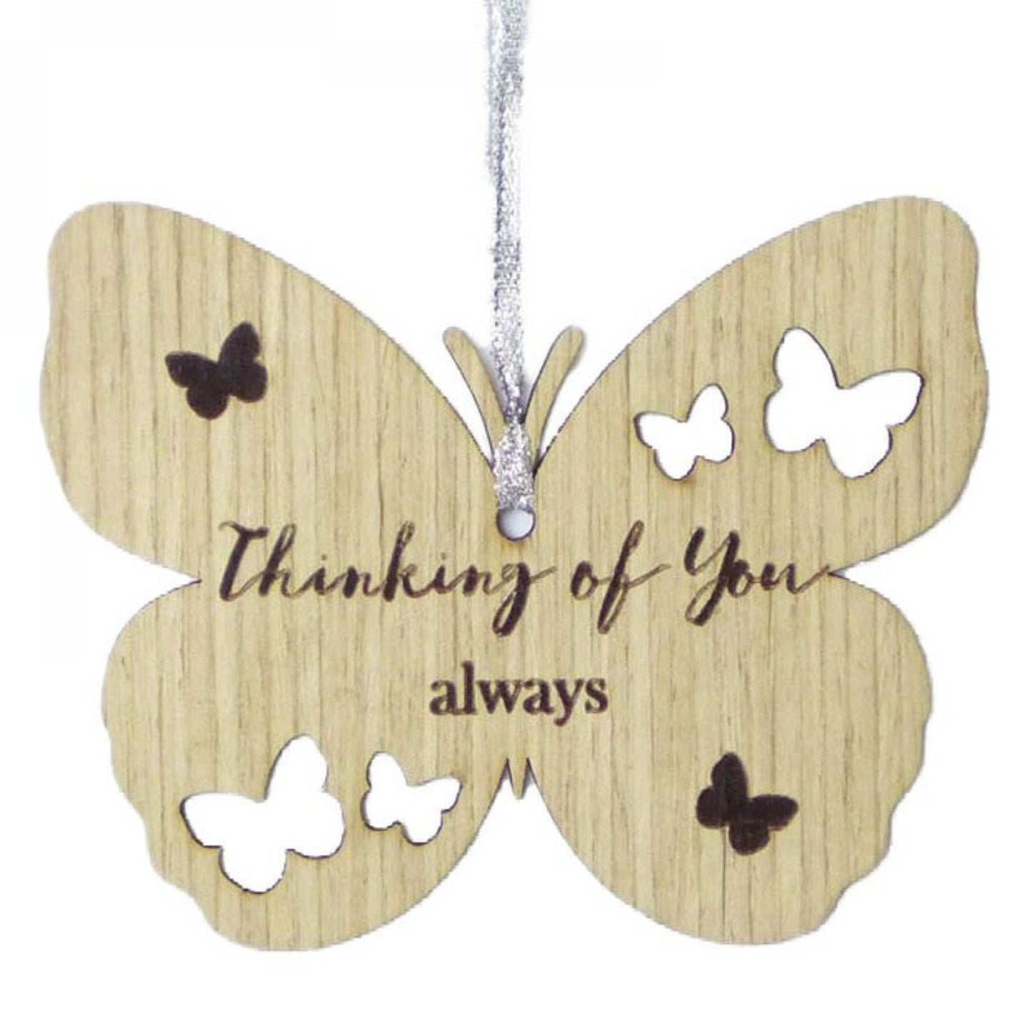 Butterfly Shape With Text - Thinking Of You Ornaments