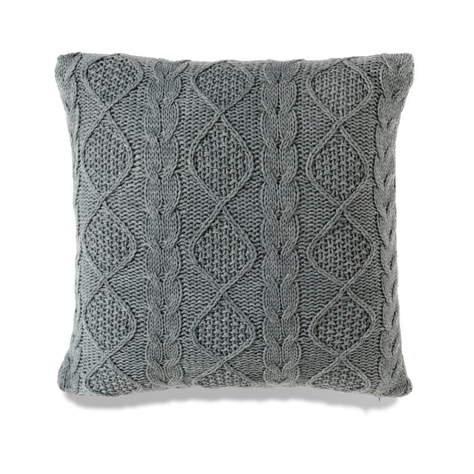 Heather Gray With Feather Down Insert Pillow